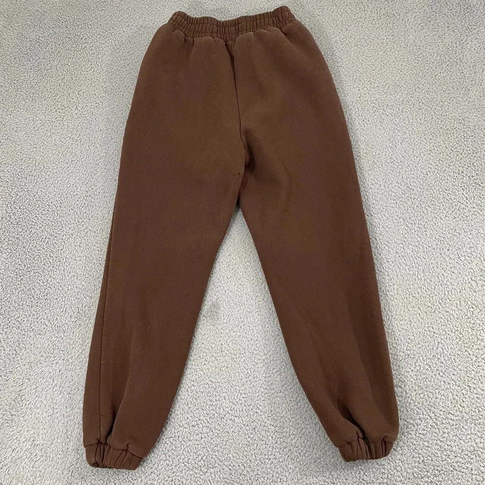 Comfrt Standard Sweatpants Unisex S Brown Lounge Stretch Pull On Jogger